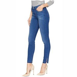 7FAM B(Air) Split Hem High Rise Skinny Ankle Jeans